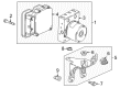 Cadillac ABS Control Module Diagram - 84256904