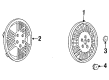 1991 Pontiac Grand Am Wheel Cover Diagram - 22542855