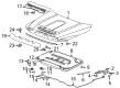 GMC Hood Latch Diagram - 84805446