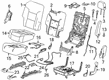 2022 GMC Acadia Seat Cushion Pad Diagram - 84603069