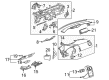2008 Pontiac G6 Dash Panel Vent Portion Covers Diagram - 20780870