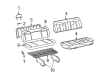 1999 GMC Savana 1500 Seat Cushion Pad Diagram - 12387632