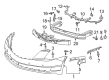 Cadillac ELR Bumper Diagram - 22938373