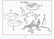 Cadillac Escalade ESV Cup Holder Diagram - 15855907