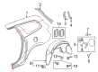Buick Enclave Fender Splash Shield Diagram - 22782467