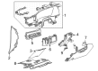 2022 GMC Yukon XL Dash Panel Vent Portion Covers Diagram - 84540800