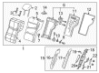 2013 Cadillac ATS Seat Cushion Pad Diagram - 22783982