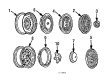 1987 GMC Caballero Spare Wheel Diagram - 14076971