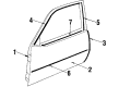 1984 Chevy Cavalier Door Moldings Diagram - 20475420