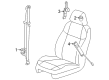 2006 Hummer H3 Seat Belt Diagram - 15818763