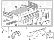 Chevy Silverado 2500 HD Bed Mounting Hardware Diagram - 15034696