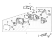 GMC Side View Mirrors Diagram - 84293664