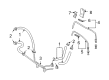 Pontiac Vibe Automatic Transmission Oil Cooler Line Diagram - 88969165