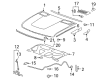 Chevy Silverado 1500 Hood Cable Diagram - 20968782