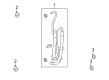 Saturn Automatic Transmission Oil Cooler Line Diagram - 96455640