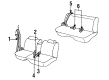 1993 Pontiac Bonneville Seat Belt Diagram - 12524226