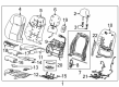 Cadillac Seat Cushion Pad Diagram - 23439735