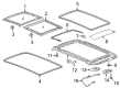 GMC Weather Strip Diagram - 84262941