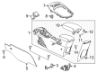 Chevy Center Console Base Diagram - 23417613