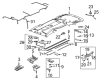 2009 Chevy Equinox Interior Light Bulb Diagram - 9427943