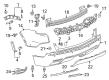Cadillac XT5 Bumper Diagram - 84207384