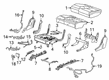 2022 Cadillac XT6 Seat Cushion Pad Diagram - 84750888