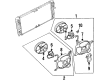 Oldsmobile Aurora A/C Condenser Fan Diagram - 22137020