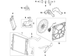 Cadillac CT5 A/C Condenser Fan Diagram - 85156356
