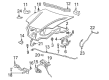 Pontiac Hood Latch Diagram - 22710142