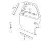 1995 Pontiac Sunfire Door Moldings Diagram - 22593716