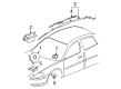 Buick LaCrosse Air Bag Sensor Diagram - 25851498