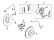 2014 Cadillac CTS Brake Backing Plate Diagram - 25949513