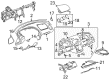 2008 Pontiac Solstice Dash Panel Vent Portion Covers Diagram - 25961899