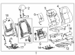 Cadillac Seat Cushion Pad Diagram - 23392439
