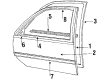 Chevy Corsica Weather Strip Diagram - 10163988