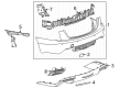 Cadillac CT5 Bumper Diagram - 84615404