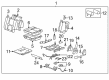 2012 Cadillac Escalade ESV Seat Cushion Pad Diagram - 22771060