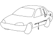 Chevy Metro Door Moldings Diagram - 30015319