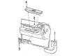 1993 Buick Park Avenue Door Armrest Diagram - 16668440