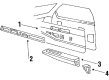 1990 Oldsmobile 98 Door Armrest Diagram - 20669679