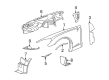 Chevy Fender Splash Shield Diagram - 15806318