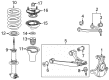 Chevy Silverado 1500 Control Arm Bolt Diagram - 11546926