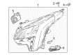 2018 Cadillac XTS Headlight Diagram - 84469440