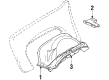 Chevy K5 Blazer Fender Splash Shield Diagram - 14032786