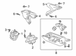Cadillac CT6 Engine Mount Bracket Diagram - 84446334
