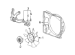 Cadillac SRX A/C Condenser Fan Diagram - 25750925