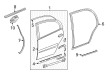 Cadillac Weather Strip Diagram - 25721149