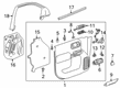2021 Chevy Silverado 1500 Door Moldings Diagram - 84534156