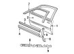 Oldsmobile Calais Door Moldings Diagram - 20645085