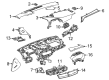 2020 Cadillac CT4 Dash Panel Vent Portion Covers Diagram - 84829957